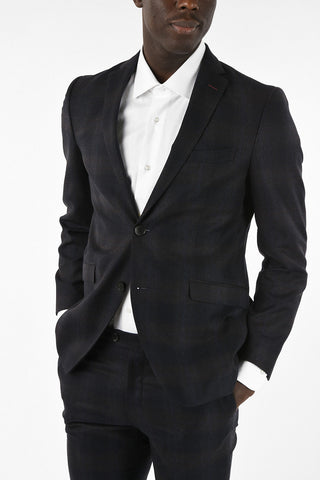 Wool Two Button Suit With Flap PocketS