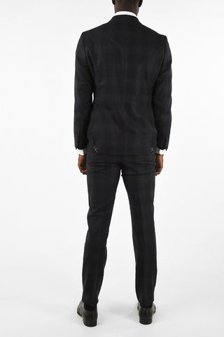Wool Two Button Suit With Flap PocketS
