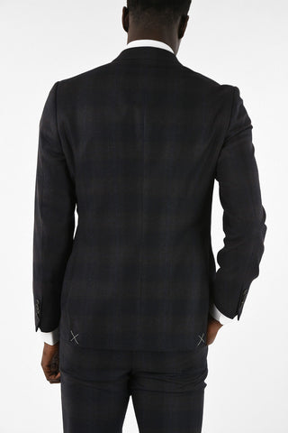 Wool Two Button Suit With Flap PocketS