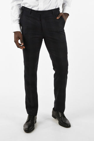 Wool Two Button Suit With Flap PocketS