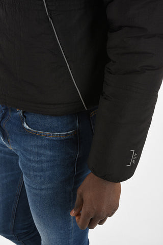 Padded Jacket with Collar Drawstring