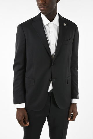 side vents notch lapel 3-button suit
