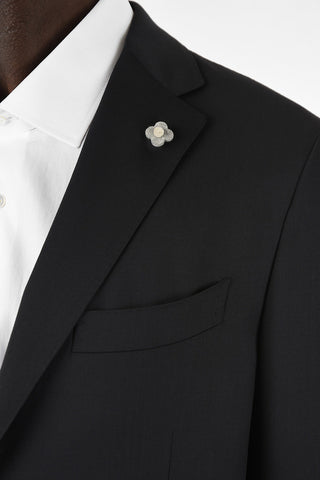 side vents notch lapel 3-button suit