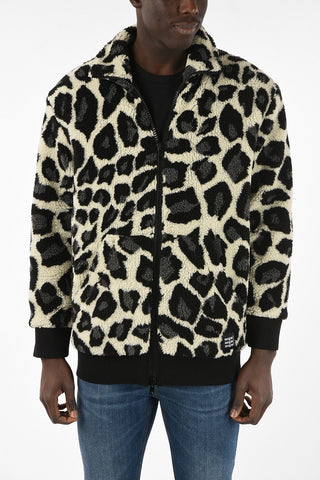 Faux Fur Animal Pattern Jacket