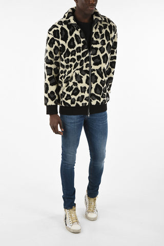 Faux Fur Animal Pattern Jacket
