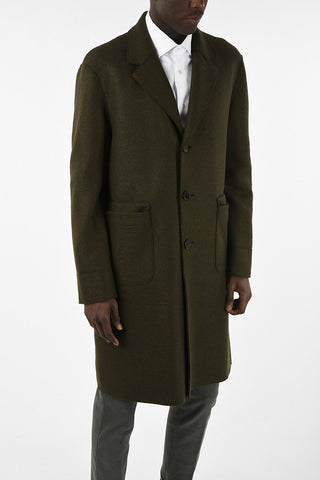 Virgin Wool 3 Button Coat