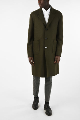Virgin Wool 3 Button Coat