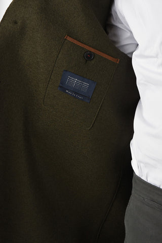 Virgin Wool 3 Button Coat