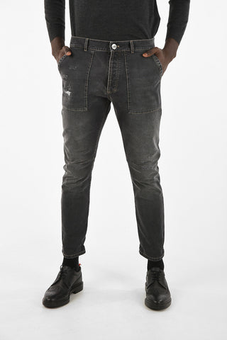 LEISURE FIT Destroyed Jeans 16cm