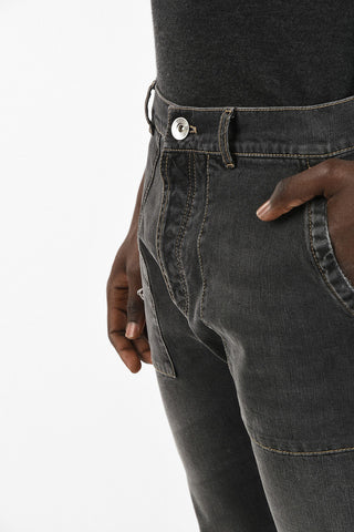 LEISURE FIT Destroyed Jeans 16cm