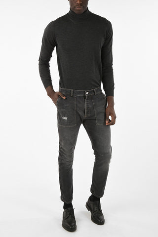 LEISURE FIT Destroyed Jeans 16cm