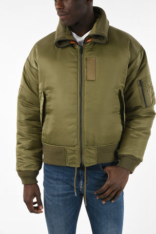 Reversible Down Jacket with Bottom Drawstring