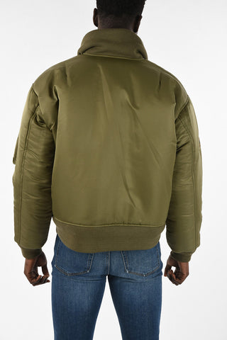 Reversible Down Jacket with Bottom Drawstring