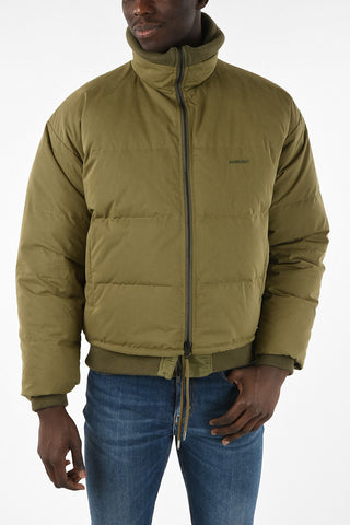 Reversible Down Jacket with Bottom Drawstring