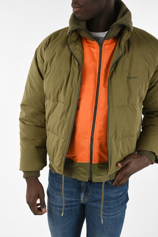 Reversible Down Jacket with Bottom Drawstring
