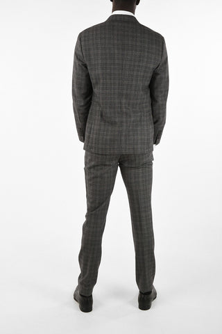 Virgin Wool Two Button Suit With Regular Lapels