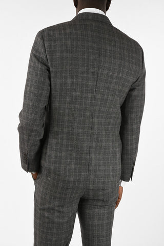 Virgin Wool Two Button Suit With Regular Lapels
