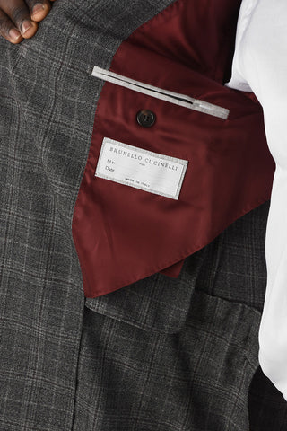 Virgin Wool Two Button Suit With Regular Lapels