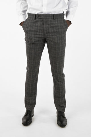 Virgin Wool Two Button Suit With Regular Lapels