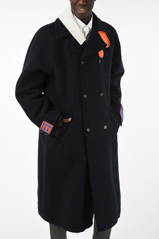 Double Fabric OMEA Jetted Pocket Coat with Center vent