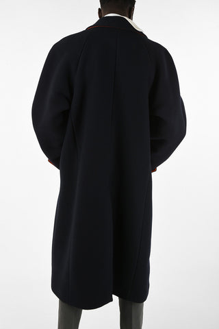 Double Fabric OMEA Jetted Pocket Coat with Center vent