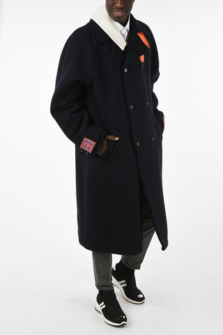 Double Fabric OMEA Jetted Pocket Coat with Center vent