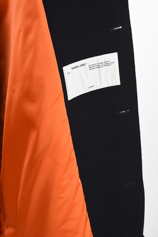 Double Fabric OMEA Jetted Pocket Coat with Center vent