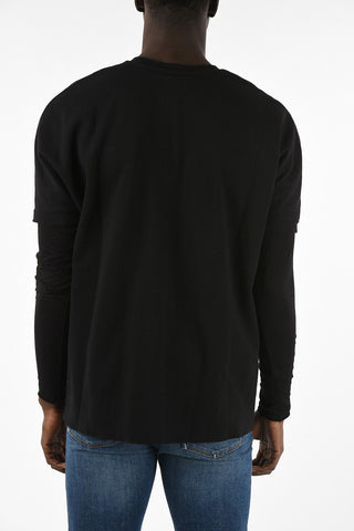 Oversized crew-neck sweatshirt