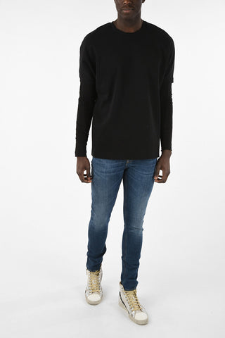 Oversized crew-neck sweatshirt