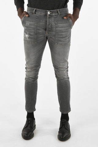 LEISURE FIT Destroyed Jeans 16cm