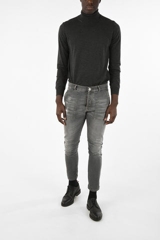 LEISURE FIT Destroyed Jeans 16cm