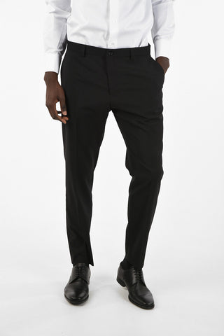 Single Pleat Pants with Belt Loops