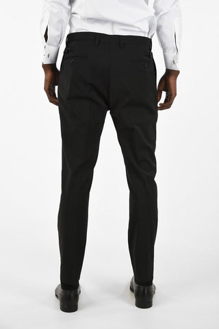 Single Pleat Pants with Belt Loops