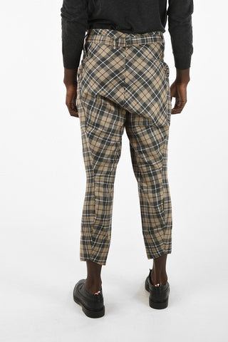 WORLDS END Wool PIRATE plaid pants