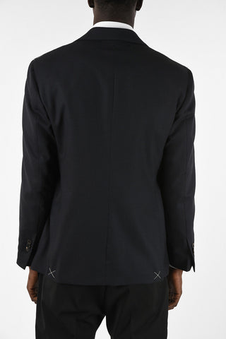 Wool 2 Button Blazer With Two Back Slits