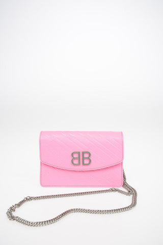 Leather BB ON CHAIN Wallet
