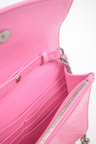 Leather BB ON CHAIN Wallet