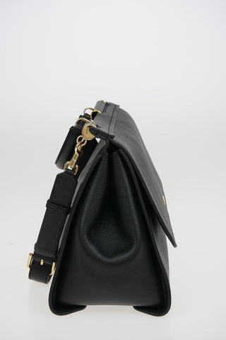 Textured Leather SICILY Doctor's Bag With Removable Shoulder Strap