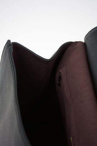 Textured Leather SICILY Doctor's Bag With Removable Shoulder Strap