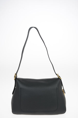 Leather Hobo Bag KEELEY with Chain Detail