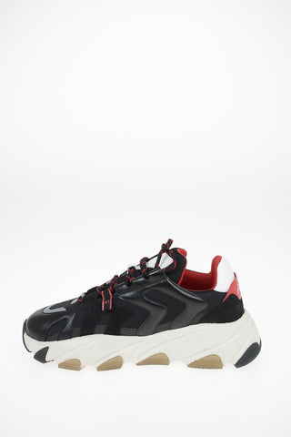 Chunky Sneakers EAGLE in Pelle e tessuto
