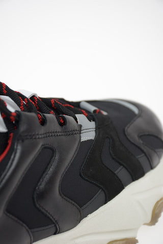 Chunky Sneakers EAGLE in Pelle e tessuto