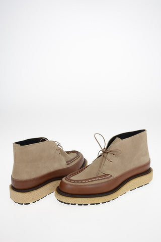 Scarpe Stringate in Suede