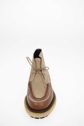 Scarpe Stringate in Suede