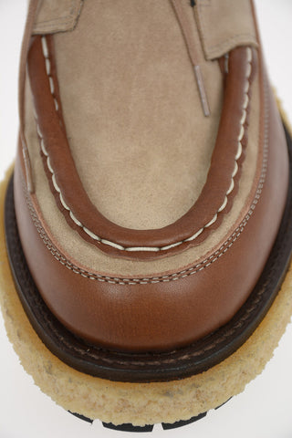 Scarpe Stringate in Suede