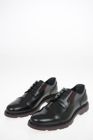 Stringate Derby H393 in Pelle Spazzolata