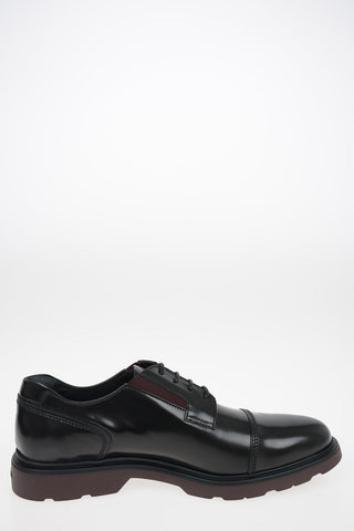Stringate Derby H393 in Pelle Spazzolata