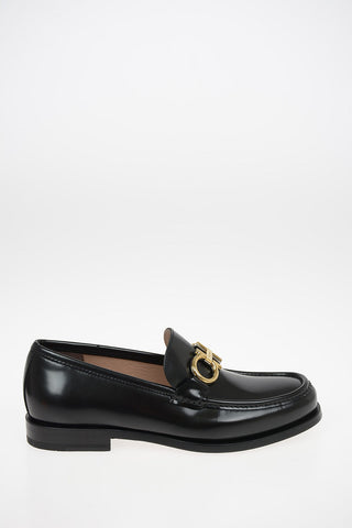 Brushed Leather ROLO Bit loafers
