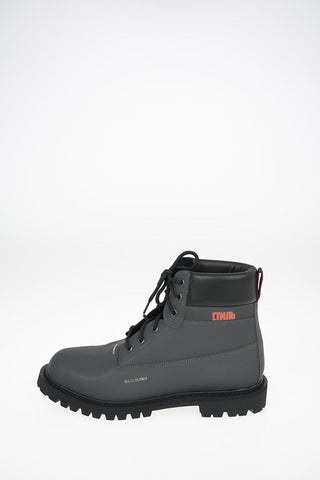 Reflective Leather Hiking Boots