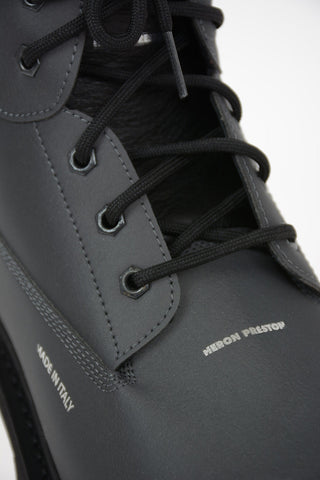 Reflective Leather Hiking Boots